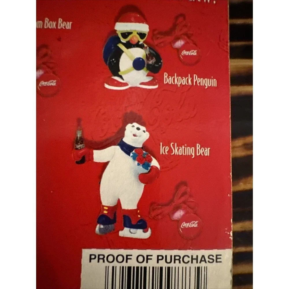 Coca-Cola Wind-Up Polar Crew Boom‎ Box Bear Mix & Match Play Set Vintage New
